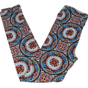 LulaRoe Kaleidoscope Pattern Leggings - Kids Size L/XL‎